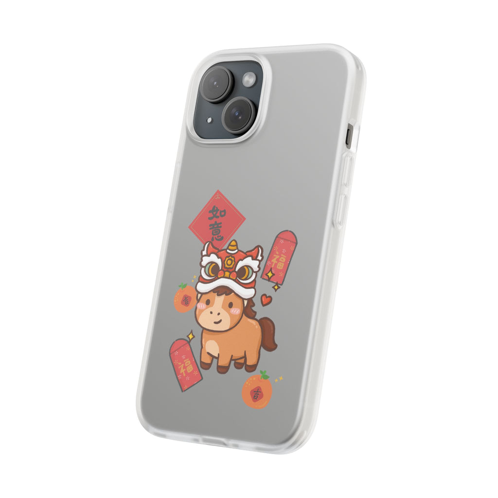 Chinese New Year Year of the Fire Horse Lion Dance iPhone Case