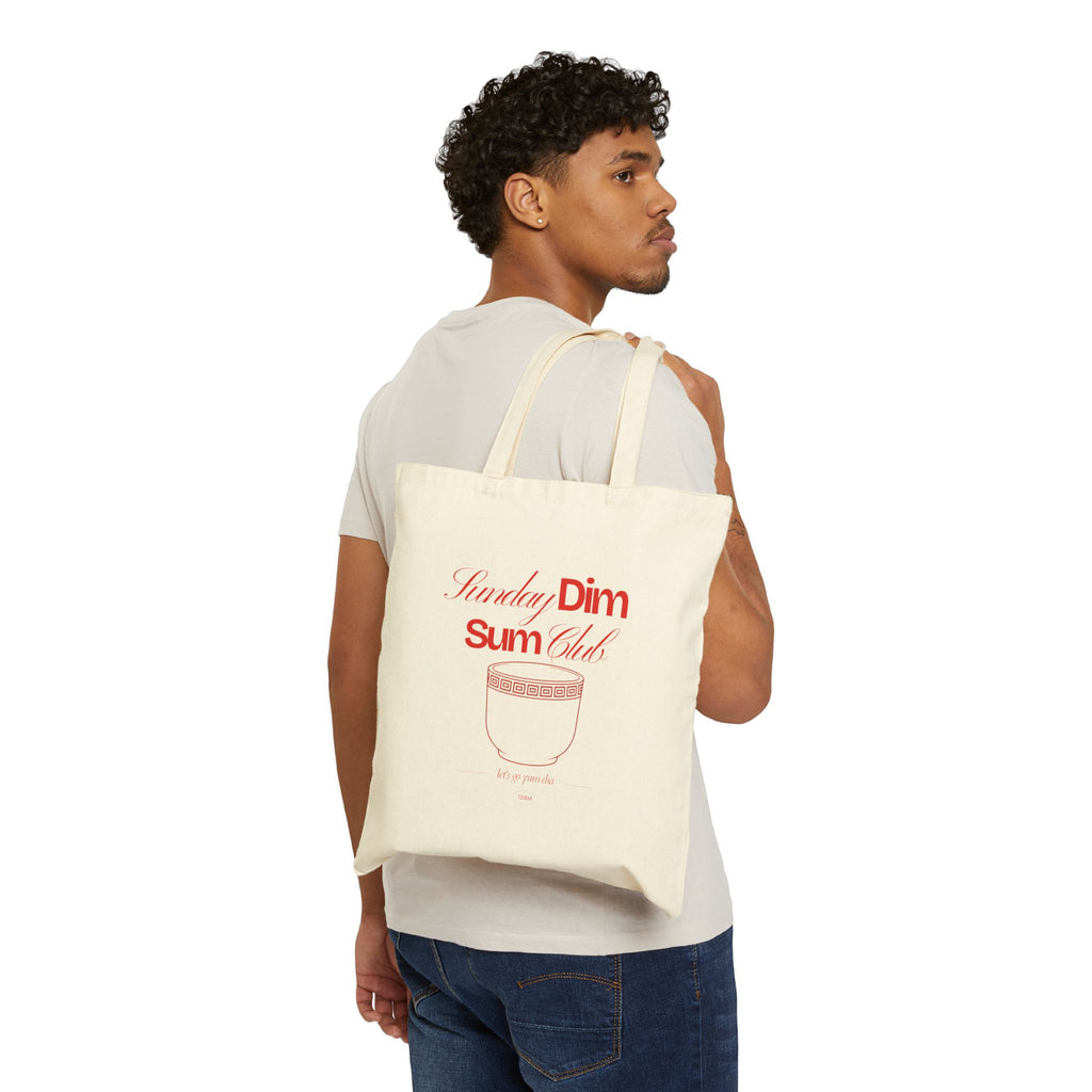 Sunday Dim Sum Club Tote Bag | Chinese Takeout Canvas Tote