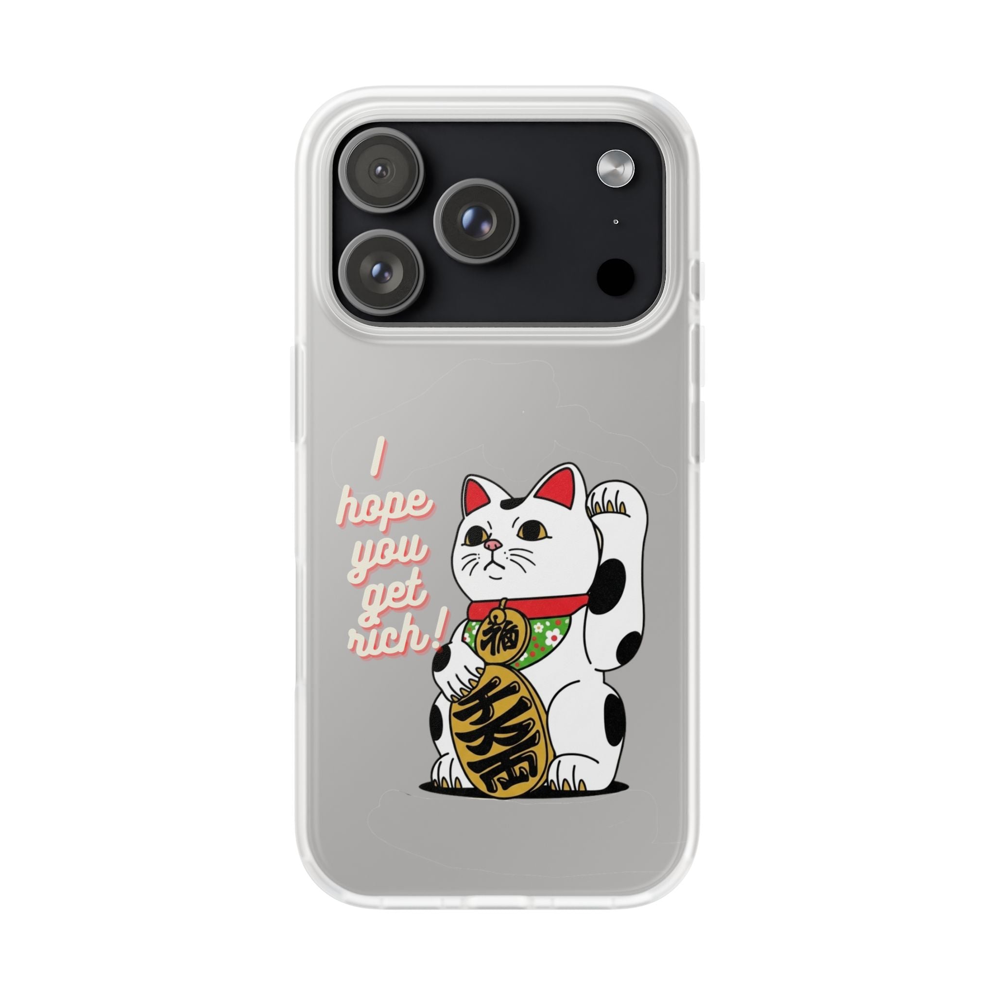 Chinese New Year Maneki Neko Lucky Cat iPhone Case