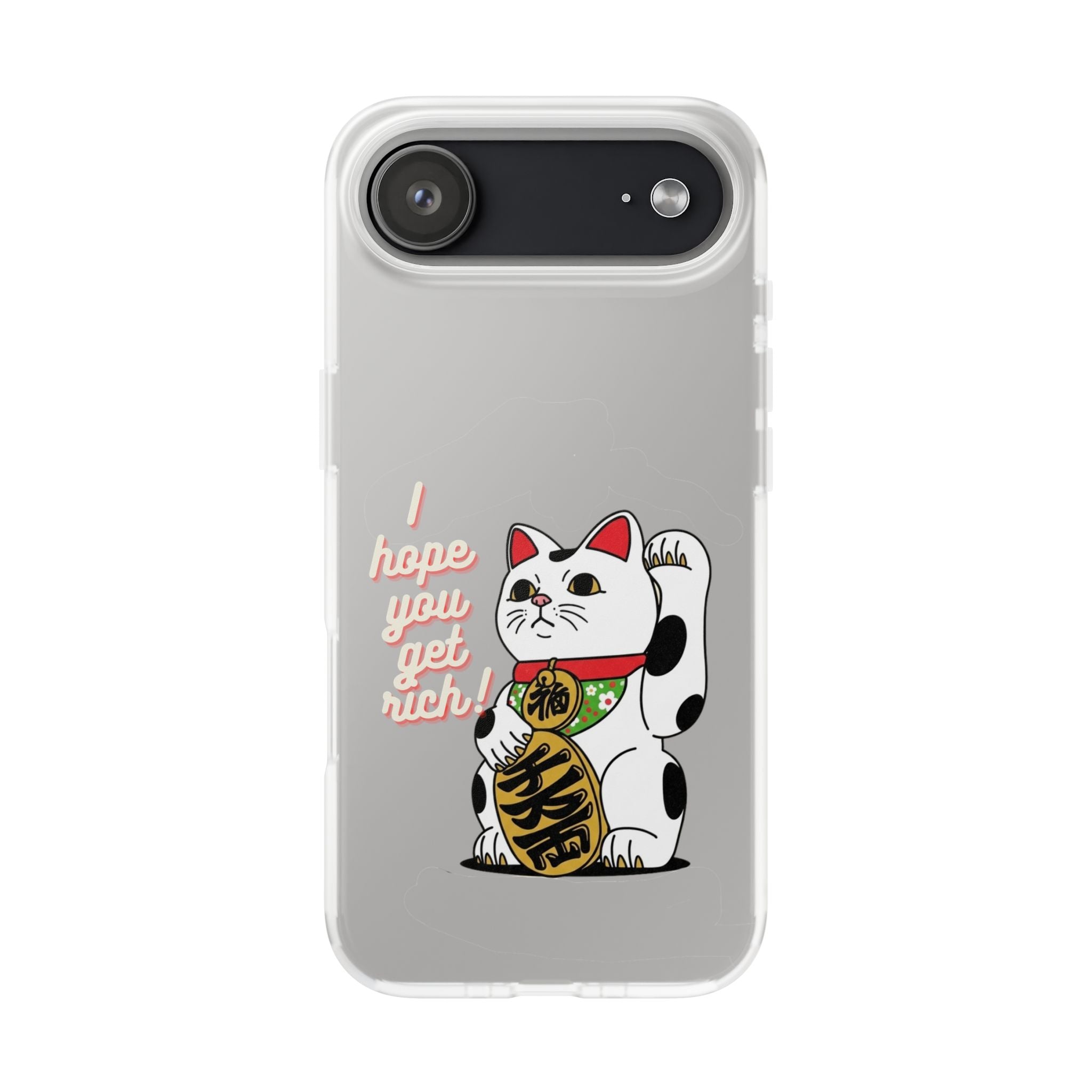 Chinese New Year Maneki Neko Lucky Cat iPhone Case