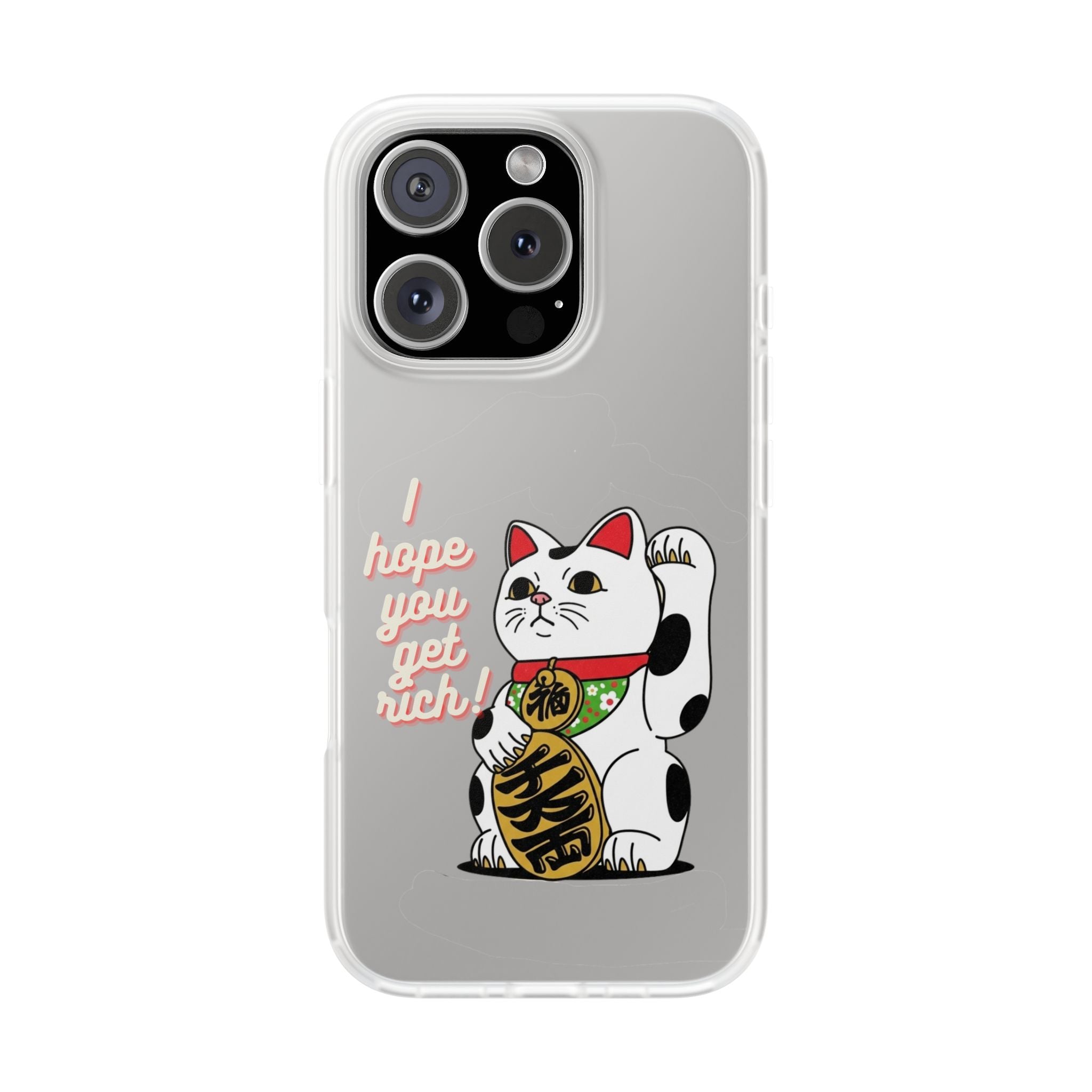 Chinese New Year Maneki Neko Lucky Cat iPhone Case