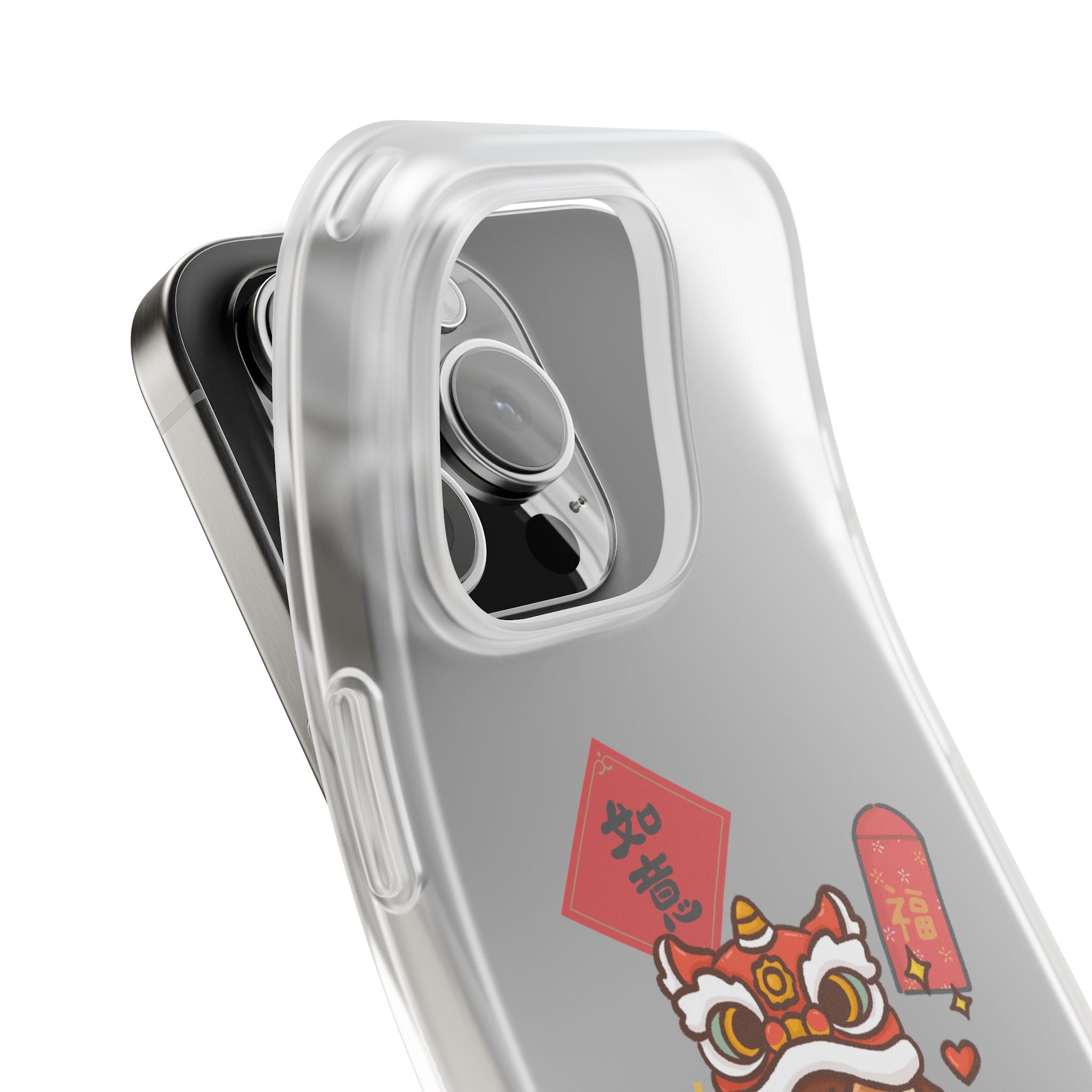 Chinese New Year Year of the Fire Horse Lion Dance iPhone Case