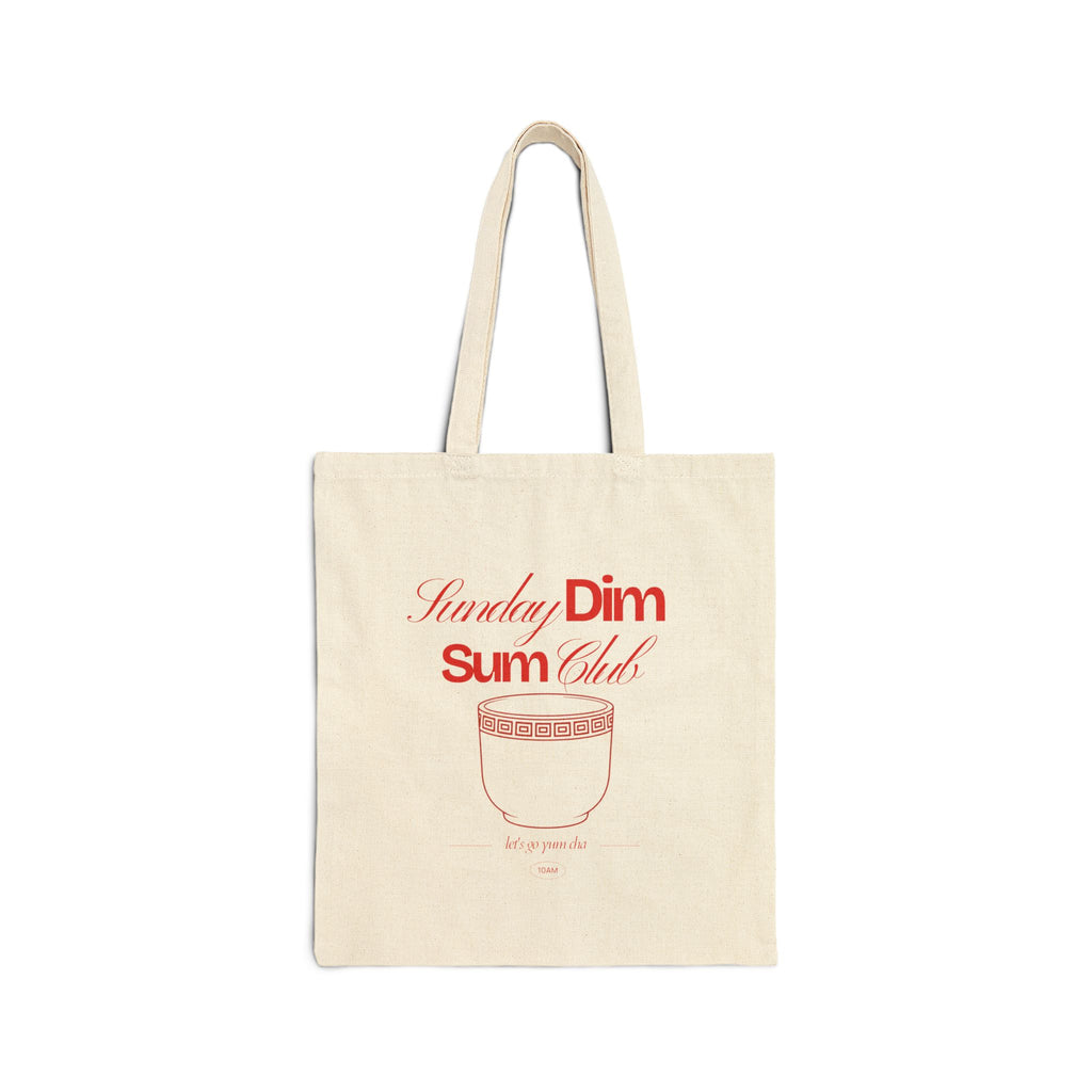 Sunday Dim Sum Club Tote Bag | Chinese Takeout Canvas Tote